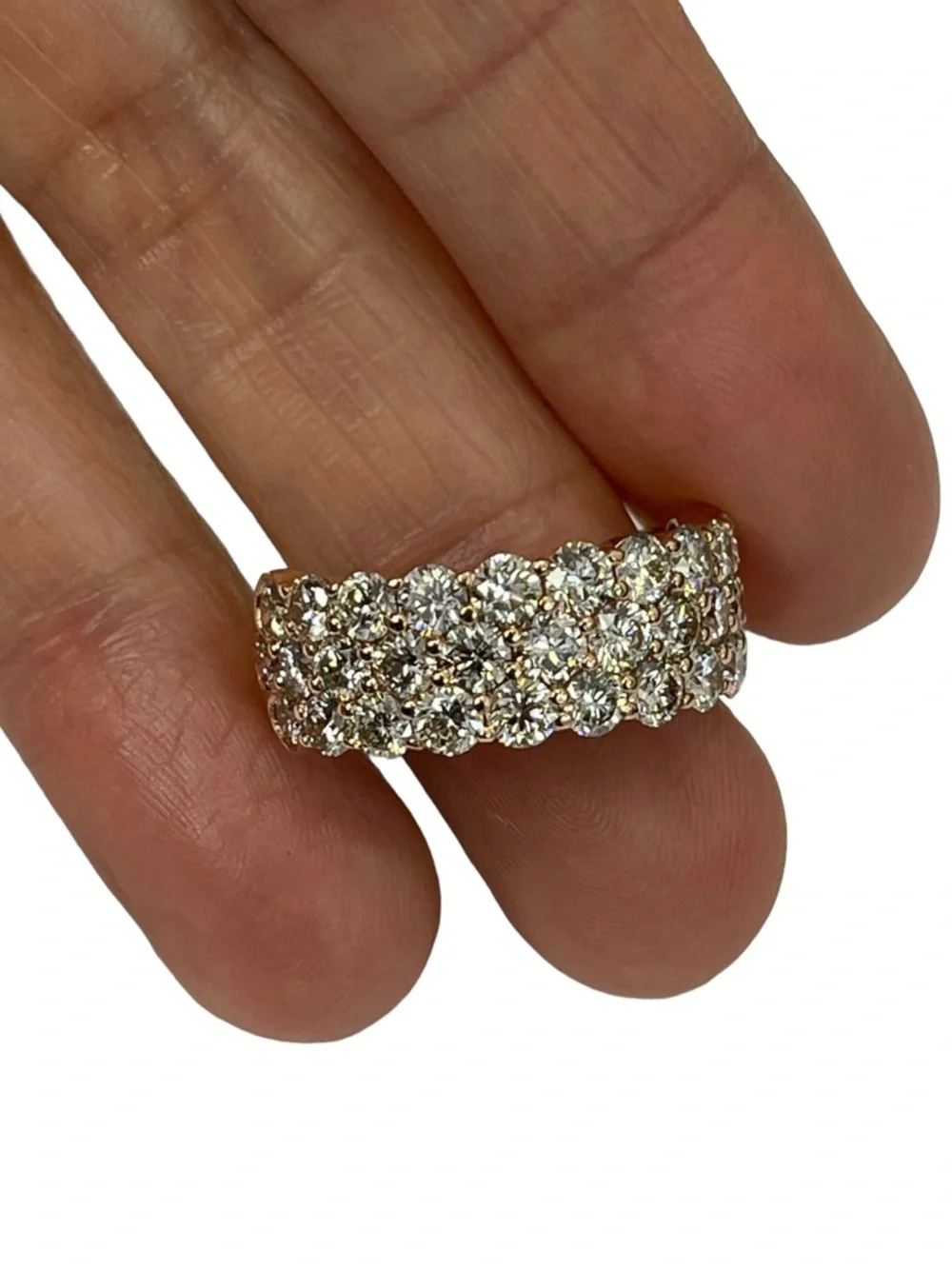 4.9 carat Genuine Diamond 14k Gold Ring - Picture 3 of 17